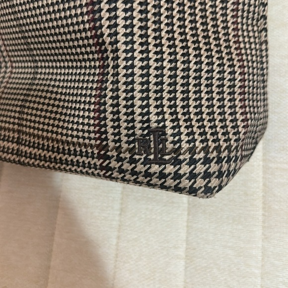 Lauren Ralph Lauren vtg houndstooth tote - Picture 3 of 4